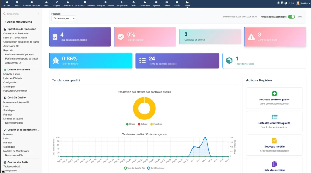 Module Contrôle Qualité Dolibarr - QC Dashboard